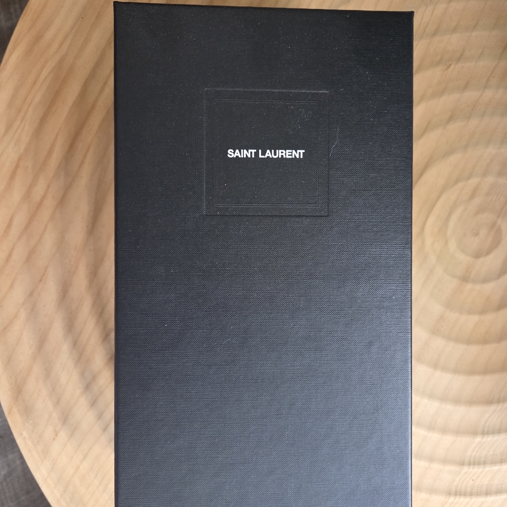 ❌SOLD❌ NWT Saint Laurent Black Leather Sandals - Picture 7 of 8